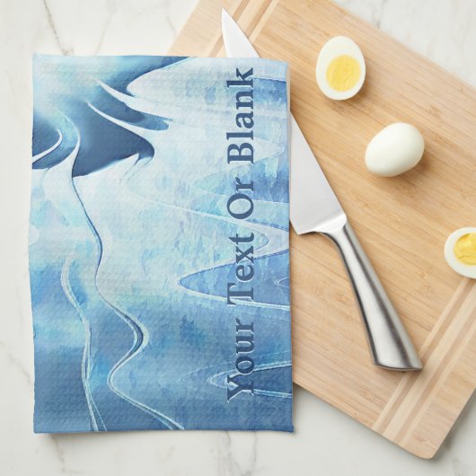 Linge De Cuisine Lac glaciaire (Quart Plié)