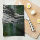 Linge De Cuisine Lac heron (Quart Plié)