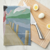 Linge De Cuisine Lac Rotoiti Nouvelle-Zélande (Quart Plié)