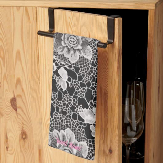 Linge De Cuisine Lace Floral Harmony (Pliage en tiers)