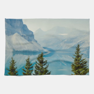 Linge De Cuisine lacs de montagne en hiver
