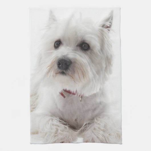 Linge De Cuisine L'adorable Terrier de White West Highland (Vertical)