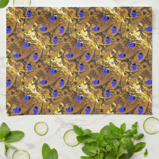 LINGE DE CUISINE LADYBUGS DE PARIS (Plié)