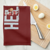 Linge De Cuisine L'aide de Noël du Père Noël (Quart Plié)