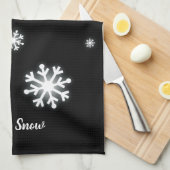 Linge De Cuisine Laisser neiger les flocons de neige pendant les fê (Quart Plié)