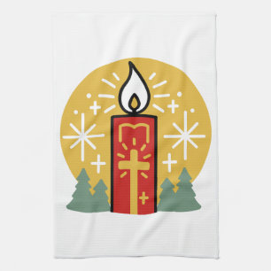 Linge De Cuisine Laissez Faith être votre plus brillant Star Candle