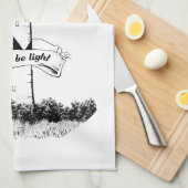 Linge De Cuisine LAISSEZ-Y UN phare LÉGER (Quart Plié)