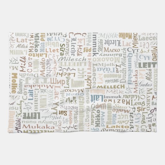 Linge De Cuisine Lait (Horizontal)