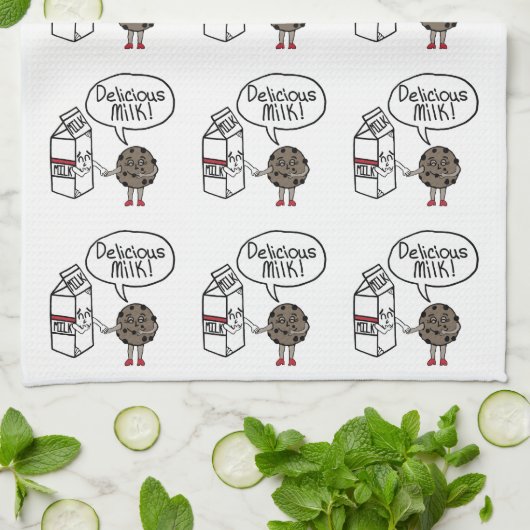 Linge De Cuisine Lait délicieux (Plié)