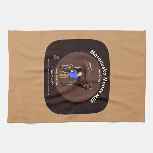 Linge De Cuisine Lait d'orignal Matanuska (Horizontal)