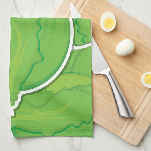 Linge De Cuisine Laitue funky (Quart Plié)