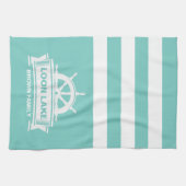 Linge De Cuisine Lake House Vacances Nom de famille (Horizontal)