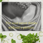 Linge De Cuisine L'âme ne pense jamais sans une image (Plié)