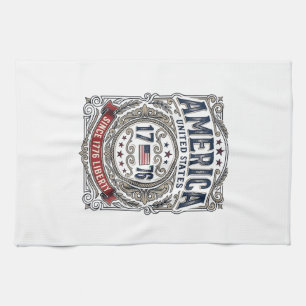 Linge De Cuisine L'Amérique vintage 1776 Liberté patriotique