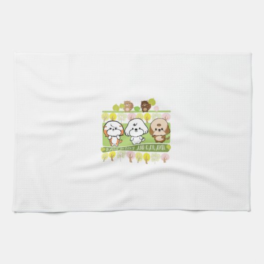 Linge De Cuisine L'ami de Bubbly Daisy et caramel (Horizontal)