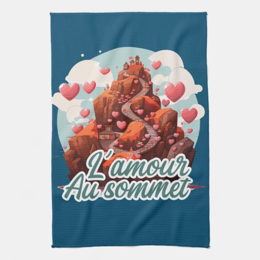 Linge De Cuisine L'amour au sommet (Vertical)