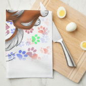 Linge De Cuisine L'amour des chiots (Quart Plié)