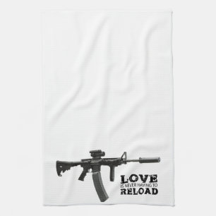 Linge De Cuisine L'amour ne doit jamais recharger AR-15