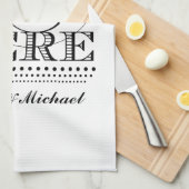 Linge De Cuisine L'amour vit ici (Quart Plié)