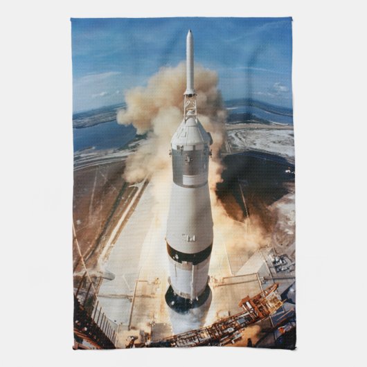 Linge De Cuisine Lancement de la fusée Apollo Saturn V vers la Lune (Vertical)