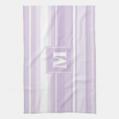 Linge De Cuisine Landes violettes de chardon monogramme (Vertical)