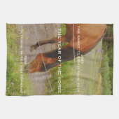 Linge De Cuisine L'année du Cheval, citation 2026  (Horizontal)