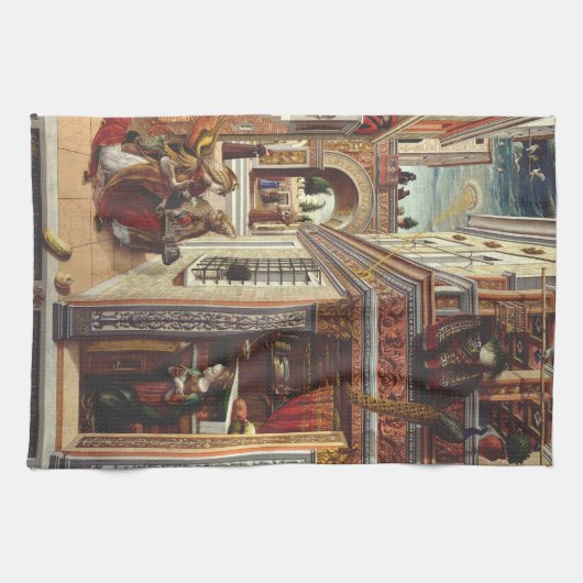 Linge De Cuisine L'Annonciation, avec saint Emidius (Horizontal)