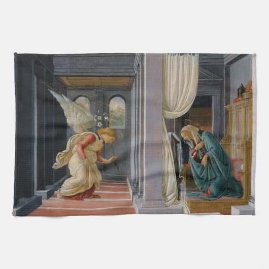 Linge De Cuisine L'Annonciation de Sandro Botticelli (Horizontal)
