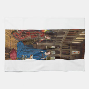 Linge De Cuisine L'Annonciation de Van Eyck Premium Lumière Cathédr
