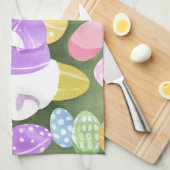 Linge De Cuisine lapin avec oeufs de pâques (Quart Plié)
