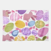 Linge De Cuisine lapin avec oeufs de Pâques (Horizontal)
