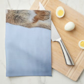 Linge De Cuisine Lapin dans la neige (Quart Plié)