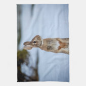 Linge De Cuisine Lapin dans la neige (Vertical)