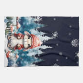 Linge De Cuisine Lapin de Noël fantastique (Horizontal)