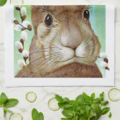 Linge De Cuisine Lapin de Pâques (Plié)