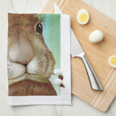 Linge De Cuisine Lapin de Pâques (Quart Plié)