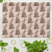 Linge De Cuisine Lapin de Pâques en chocolat (Plié)