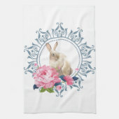 Linge De Cuisine Lapin de Pâques Floral (Vertical)