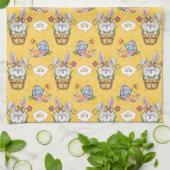 Linge De Cuisine Lapin de Pâques mignon (Plié)