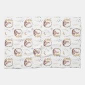 Linge De Cuisine Lapin de Pâques sur un nid d'oeufs (Horizontal)