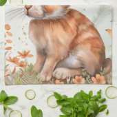 Linge De Cuisine Lapin de printemps mignon (Plié)