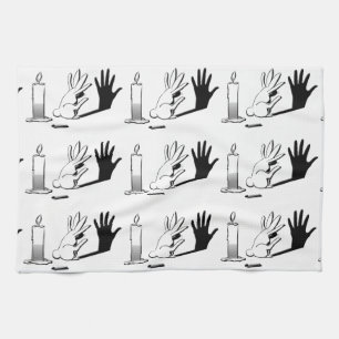 Linge De Cuisine Lapin d'ombre par LightIllusions.com