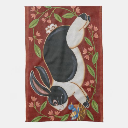 Linge De Cuisine Lapin Folk (Vertical)