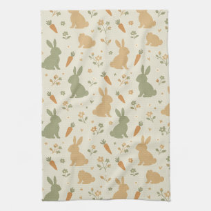 Linge De Cuisine Lapin Mignon & Motif Cottage Carotte (4)