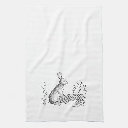 Linge De Cuisine Lapin Vintage (Vertical)