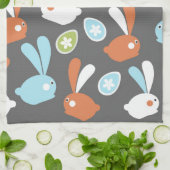 Linge De Cuisine Lapins de Pâques (Plié)