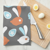 Linge De Cuisine Lapins de Pâques (Quart Plié)