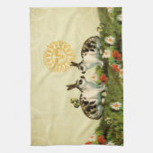 Linge De Cuisine Lapins de Pâques vintages (Vertical)