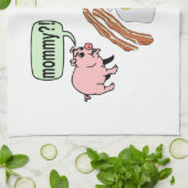 Linge De Cuisine Lard et cauchemar d'oeufs (Plié)