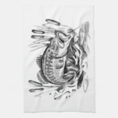 Linge De Cuisine Largemouth Bass (Vertical)
